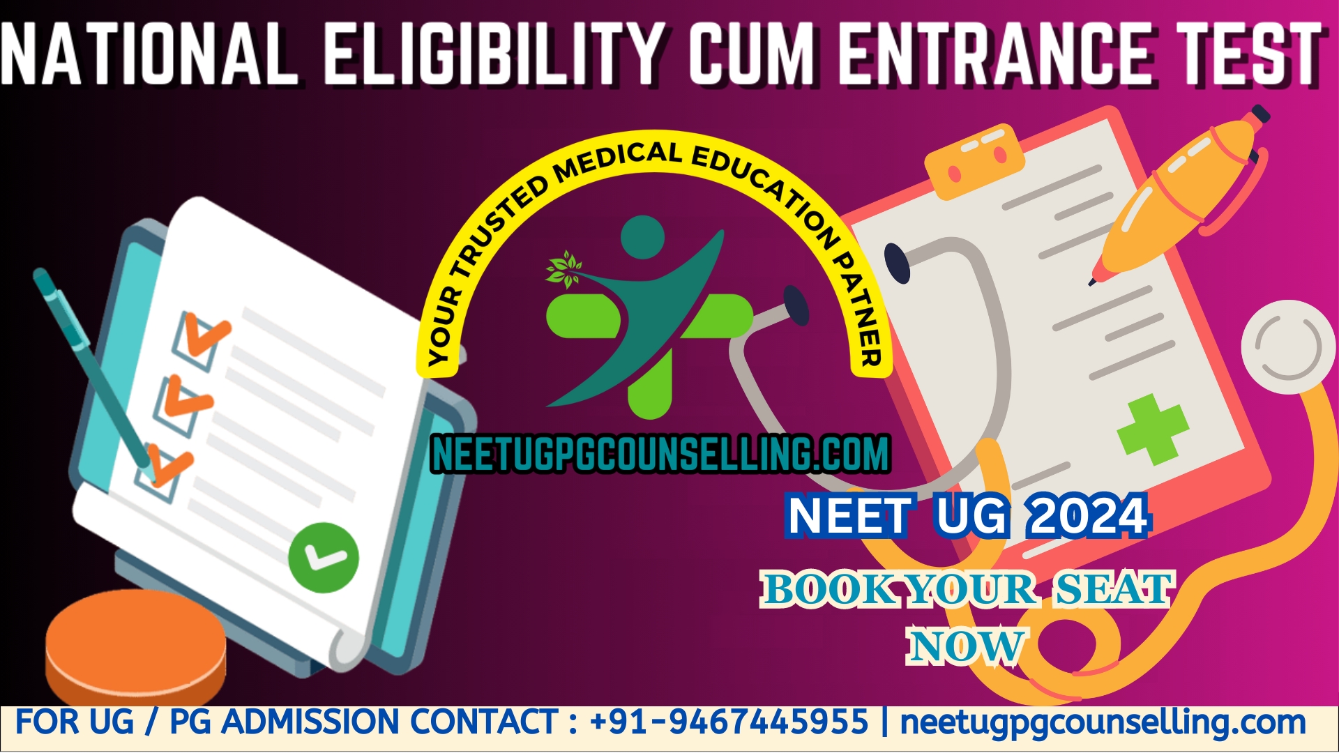 NEET UG Application Form 2024, Exam Date, Eligibility Critera, Fees, Registration, Steps to Apply, Syllabus, Exam Pattern, Notifications, neet.nta.nic.in